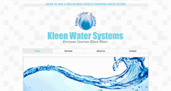 Desktop Screenshot of kleenwatersystems.com